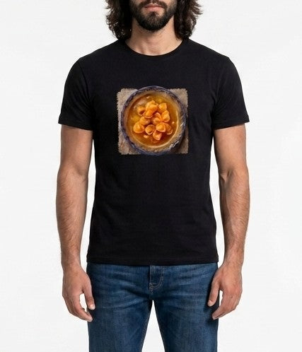 PATTERN PER BOLOGNA TSHIRT COTONE TORTELLINI NERA